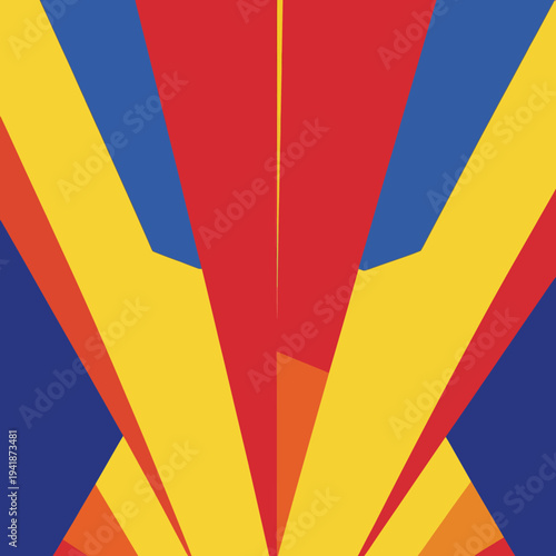 Pop art inspired banners with a retro flair, including yellow, red, and blue dots, come in a set