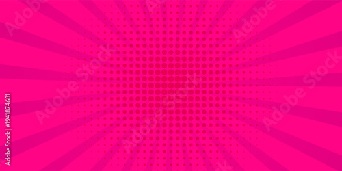 abstract pink comic background with cartoon cloud