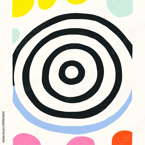 Hypnotic Op Art Pattern Creating a Dynamic Optical Illusion