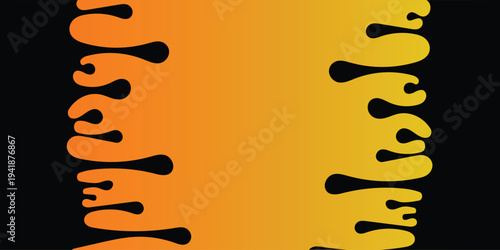 Dripping liquid on background, Vector illustration on transparent background. dripping paint on the wall, 