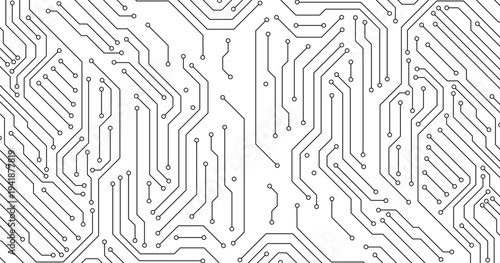Microchip technology background. Abstract circuit, digital electronics scheme texture. Hardware motherboard, tech data recent vector pattern. 