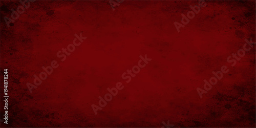 A dark red grunge texture featuring a distressed vintage pattern with black paint splatters on an old metal wall design, perfect for a grungy Christmas card backdrop or artistic wallpaper