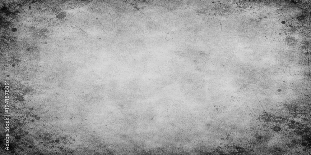 Obraz premium Dark aged concrete wall with a dirty gray grunge texture and rough stone surface pattern for a vintage paper background design