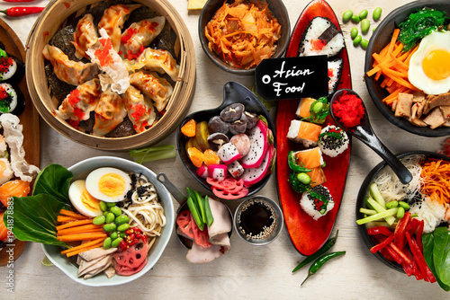 Wallpaper Mural Asian style banquet or buffet. Torontodigital.ca