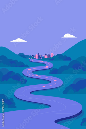 Intricate Circuit Trace Maze on a Green PCB Landscape