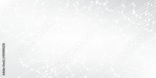 Grey white Abstract technology background, Hi tech digital connect, communication, high technology concept, science, technology background eps 10