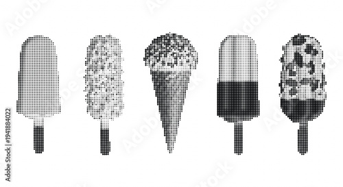 Assorted popsicles in various flavors and designs showcased in a visually appealing collection of frozen treats