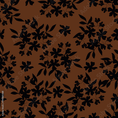 Vintage seamless floral pattern. Liberty style background of small pastel colorful flowers. Small flowers scattered over a white background. Stock vector for printing on surfaces