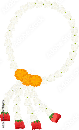 Thai Jasmine Garland for Cultural Ceremony Designs