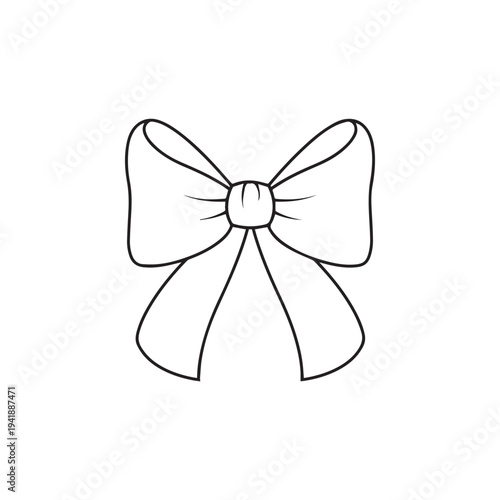 Bow Silhouette Vector, Archery Bow Weapon Isolated Black Shape
