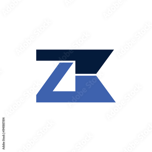 Free Download Stylish ZK or KZ Monogram Logo Design - GFXLoad