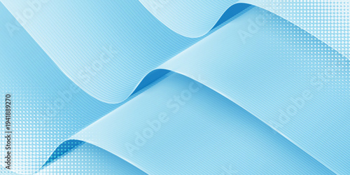 Futuristic abstract background with glowing wave. Shiny moving lines design element. Modern blue gradient flowing wave lines. Technology concept. Vector