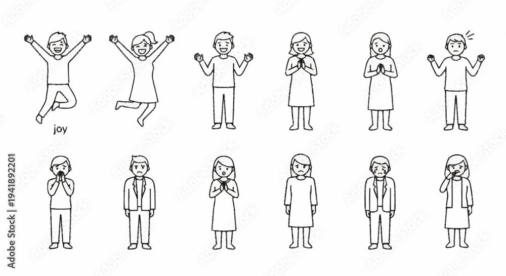 © kambali - Line Art People Making Phone Calls.