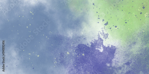 Hand drawn abstract background soft green gradients watercolor pastel design. Watercolor paper background. Abstract Painted Illustration. Brush stroked painting.