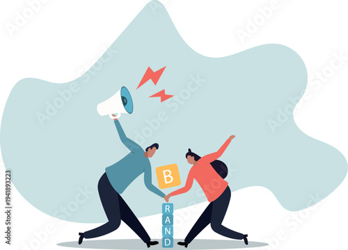 Build branding or brand awareness, marketing or advertising for company reputation, strategy to promote product or sales strategy.human life and situation