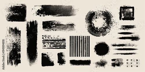 Abstract Black and White Ink Splats Creating a Grunge. ink splat. 2026