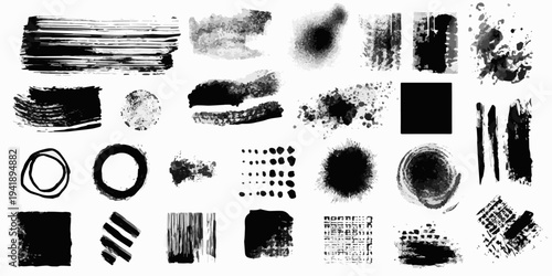 Abstract Black and White Ink Splats Creating a Grunge. ink splat. 2026