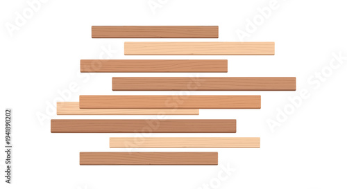 Wooden plank pattern background in flat style for design projects