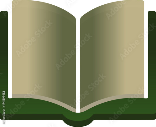 Open Book with Blank Pages for Education Learning and New Ideas