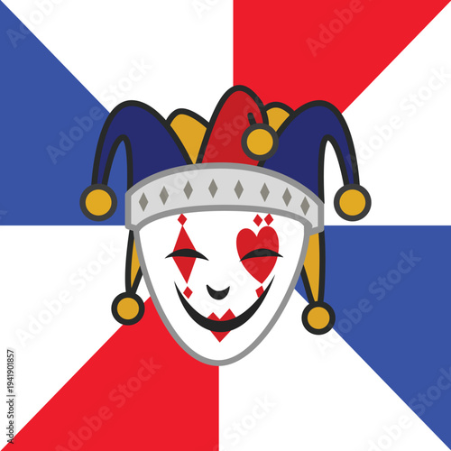 Happy Jester Vector cartoon artwork