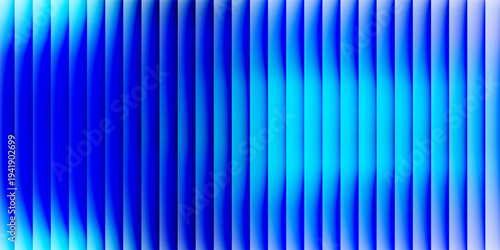 Abstract vertical blue light bar pattern background with glowing cyan center, creating a vibrant digital sound wave or equalizer effect, isolated on