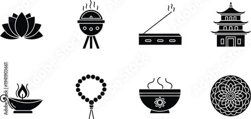 Buddhist and asian cultural symbols
