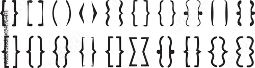 Typographic Design Elements: An assortment of typographic design elements, carefully crafted for a variety of creative applications. Displaying each element individually and in diverse arrangements.