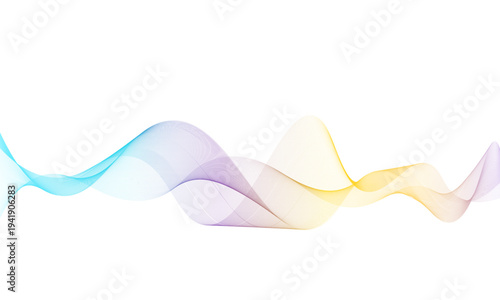 Rainbow abstract wave, for package design, website, flyer.
