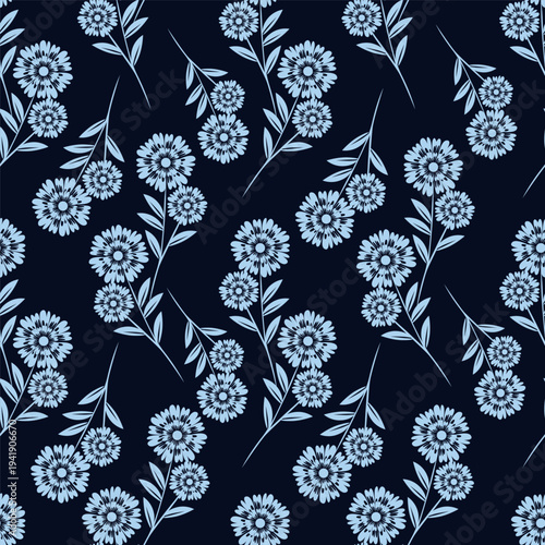 Cute pattern in small flower. Small colorful flowers. White background. Ditsy floral background. The elegant the template for fashion prints. - Vector