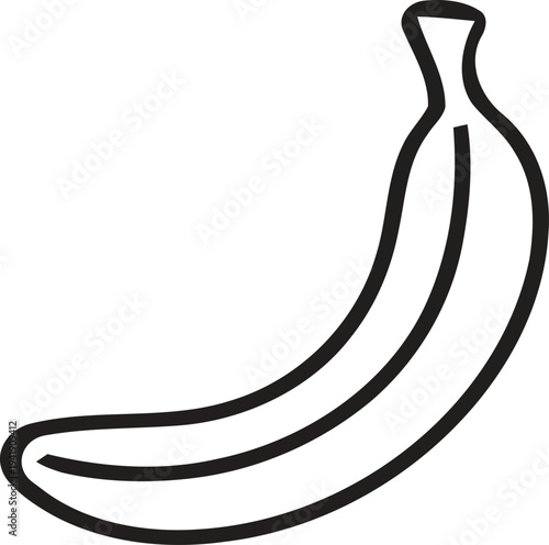 Fresh banana outline icon