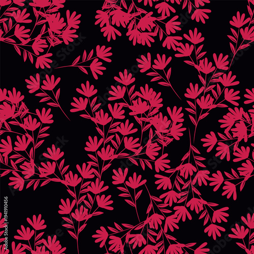 Vintage seamless floral pattern. Liberty style background of small pastel colorful flowers. Small flowers scattered over a white background. Stock vector for printing on surfaces