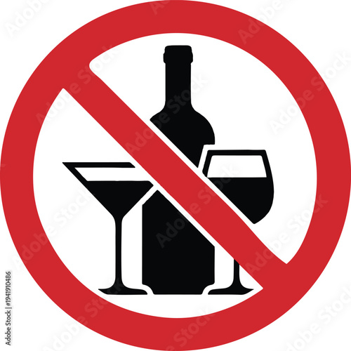 Do not drink alcohol in this area