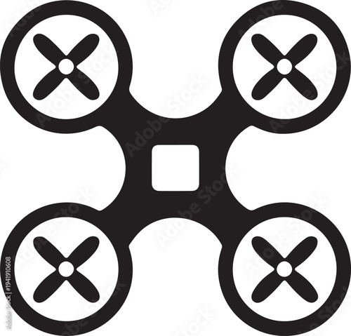 Dron black icon