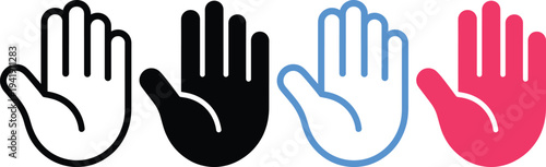 Four hands in different colors representing unity and diversity