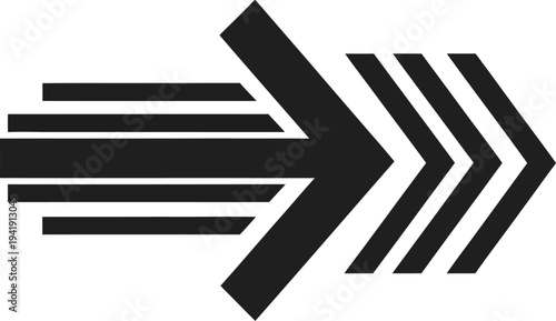 Dynamic arrow illustration pointing rightward, symbolizing direction and progress, related to wqe (638) concept