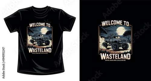 Car graphic vector art t-shirt design print template