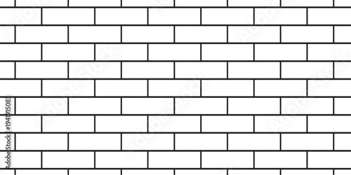white brick wall texture and solid bricks seamless pattern background.