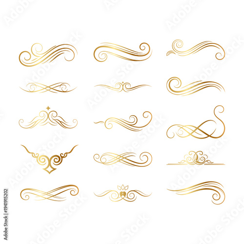 calligraphic design elements and page decoration