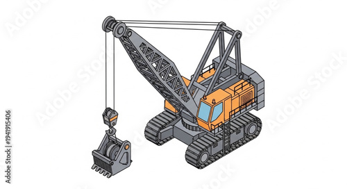 Heavy Machinery Crane Equipment for Construction and Industrial Use.
