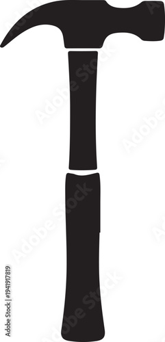 House repair hammer flat icon for apps