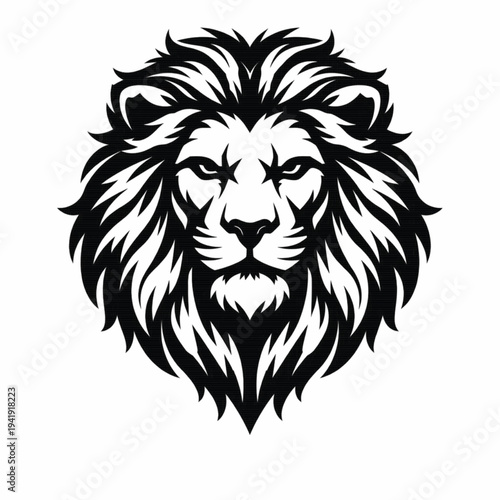 Majestic Lion Head Vector Illustration - Powerful Mascot Logo