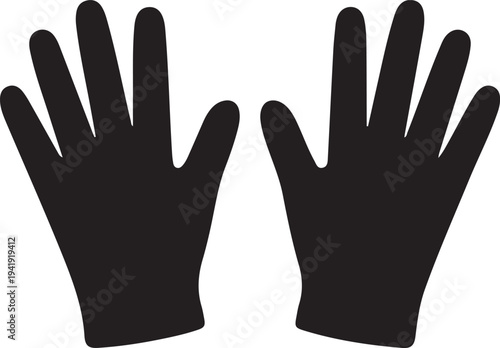 Icon of protective gloves