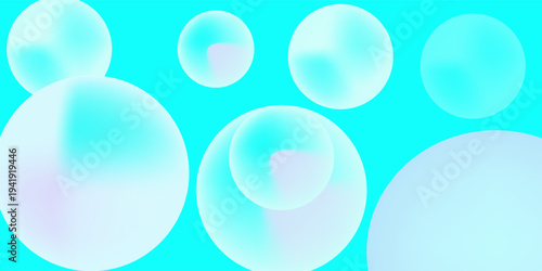 Abstract balls geometric gradient color background.For graphic design. 3d render illustration.