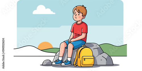 Sad Boy Sitting Alone | Emotional Kids Cartoon Story