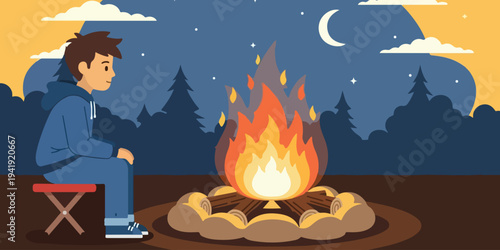 Campfire Night Story | Kids Camping Cartoon Animation