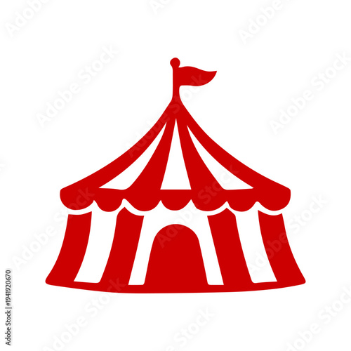 Circus big top tent simple icon