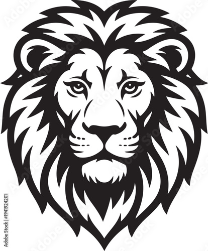Lion head logo icon, lion face vector Illustration, on a isolated background