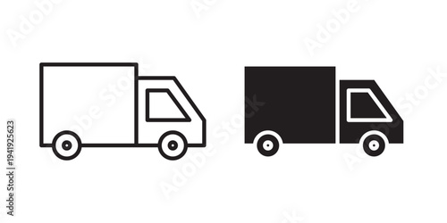 Truck icon vector illustration designs pack. EPS10