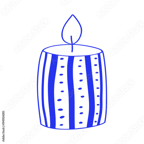 Candle Flame Light Doodle Illustration