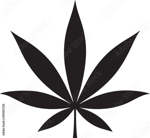 Marijuana vector icon cannabis weed leaf logo clip art illustration graphic